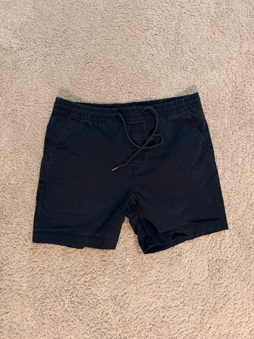 Aeropostale Men's Dark Navy Elastic Waist Shorts